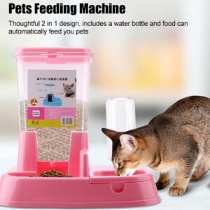 Pet Feeder Detachable Food Dispenser Water Bottle Cats Feeding Tool