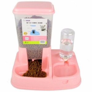 Pet Feeder Detachable Food Dispenser Water Bottle Cats Feeding Tool