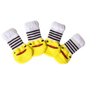 4Pcs Winter Anti-Slip Pet Socks