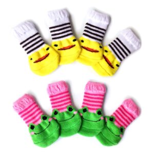 4Pcs Winter Anti-Slip Pet Socks