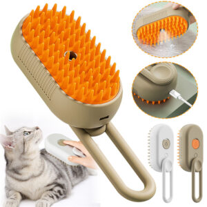 Cat Dog Cleaning Steamy Spray Massage Beauty Comb