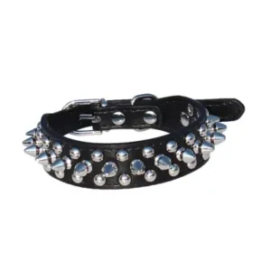 Leather Spiked Studded Dog Collar